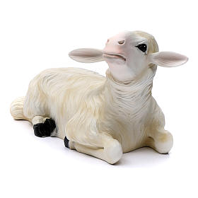 Schafe Set zu 2 Figuren für 80 cm Krippe aus bemaltem Glasfaserkunststoff für den AUßENBEREICH GEEIGNET