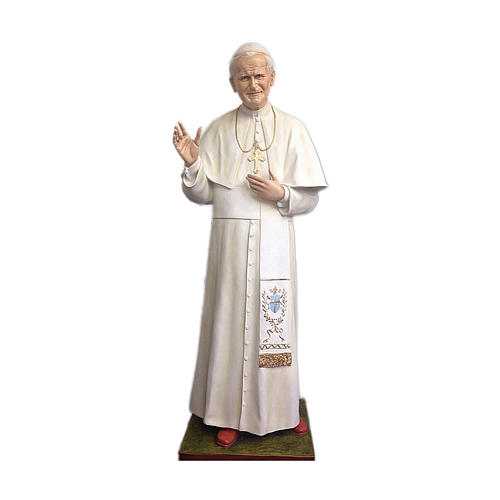 Papa João Paulo II fibra de vidro 170 cm PARA EXTERIOR 1