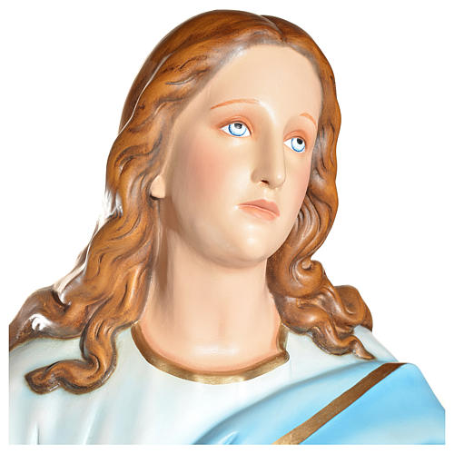 Statue of the Blessed Virgin of the Assumption in fibreglass 180 cm for EXTERNAL USE 2