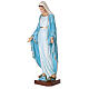 Statue of the Immaculate Virgin Mary with crystal eyes in fibreglass 145 cm for EXTERNAL USE s3
