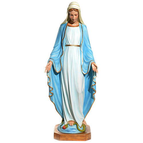 Statue of the Immaculate Virgin Mary in fibreglass 145 cm for EXTERNAL USE 1
