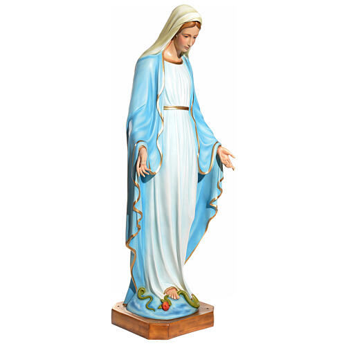 Statue of the Immaculate Virgin Mary in fibreglass 145 cm for EXTERNAL USE 3