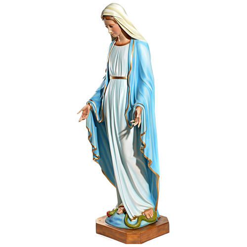 Statue of the Immaculate Virgin Mary in fibreglass 145 cm for EXTERNAL USE 5