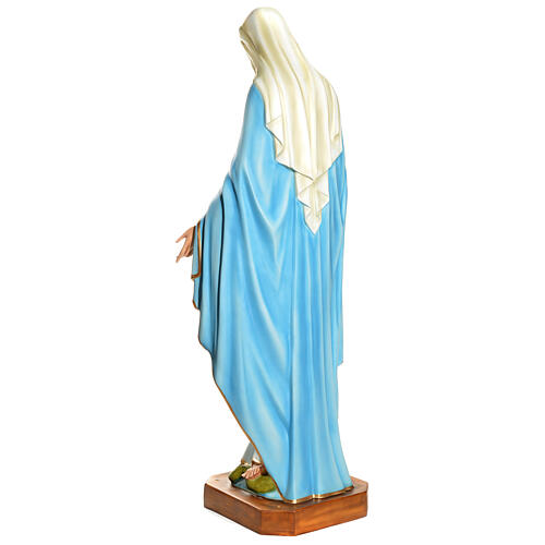 Statue of the Immaculate Virgin Mary in fibreglass 145 cm for EXTERNAL USE 7