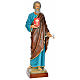 Statue of St. Peter in painted fibreglass 160 cm for EXTERNAL USE s2