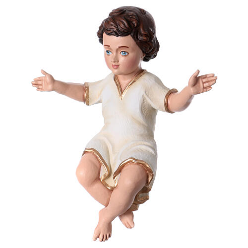 Niño Jesús 50 cm fibra de vidrio coloreada 5