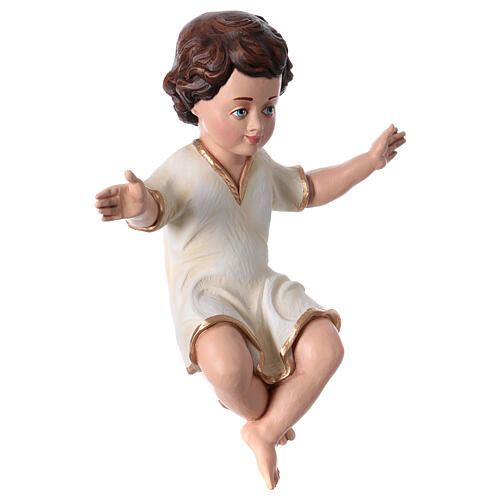 Enfant Jésus 50 cm fibre de verre colorée 8
