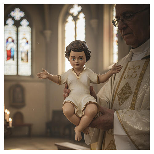 Menino Jesus 50 cm fibra de vidro pintada 2