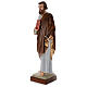 Statue of St. Peter in coloured fibreglass 160 cm for EXTERNAL USE s2