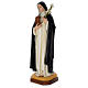Estatua Santa Caterina cm 160 fibra de vidrio coloreada PARA EXTERIOR s2