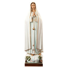 Statue of Our Lady of Fatima in painted fibreglass 180 cm for EXTERNAL USE