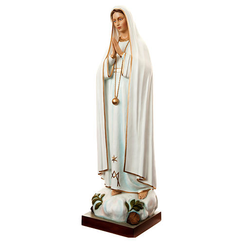 Statue of Our Lady of Fatima in painted fibreglass 180 cm for EXTERNAL USE 3