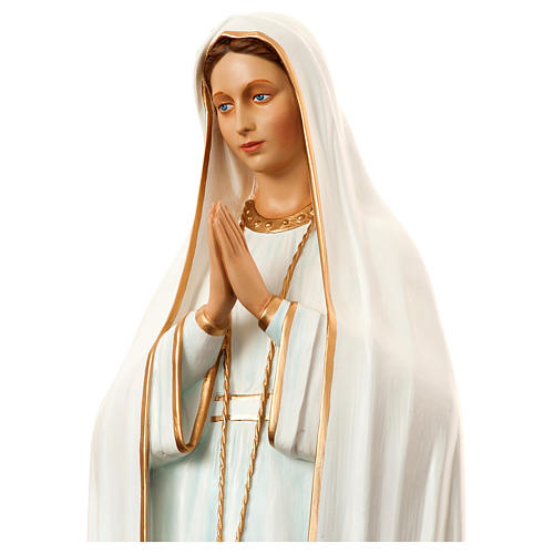 Estatua Virgen de Fátima 180 cm fibra de vidrio pintada PARA EXTERIOR 2