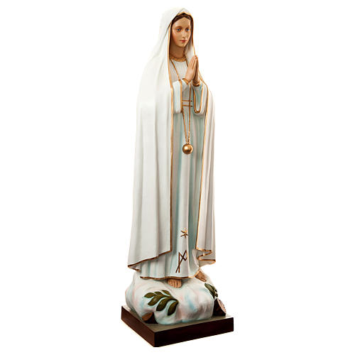 Estatua Virgen de Fátima 180 cm fibra de vidrio pintada PARA EXTERIOR 4