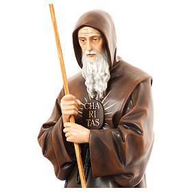 Saint Francis of Paola Statue, 170 cm in painted fiberglass FOR OUTDOORS