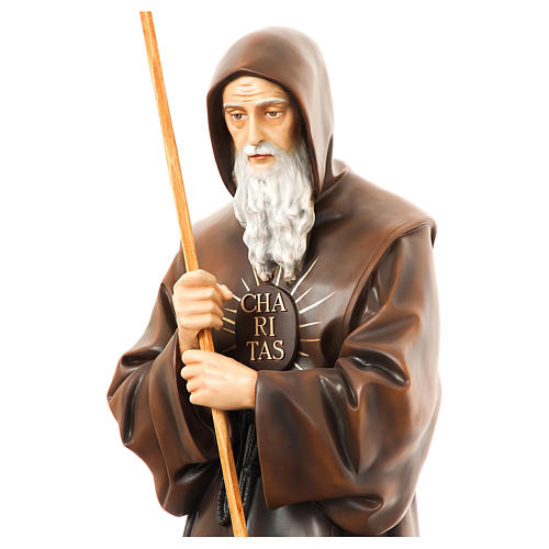 Saint Francis of Paola Statue, 170 cm in painted fiberglass FOR OUTDOORS 2