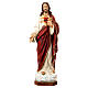 Statue of the Sacred Heart of Jesus in painted fibreglass 180 cm for EXTERNAL USE s1