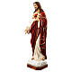 Statue of the Sacred Heart of Jesus in painted fibreglass 180 cm for EXTERNAL USE s3