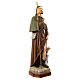 Statue of St. Roch with dog in coloured fibreglass 160 cm for EXTERNAL USE s4