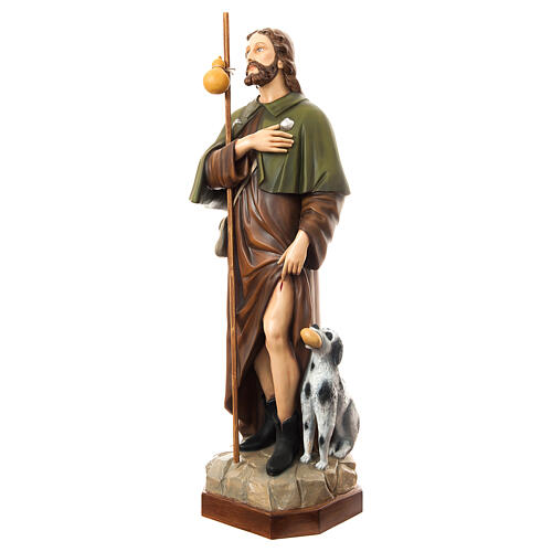 Figura Święty Roch z psem, 160 cm, włókno szklane malowane, NA ZEWNĄTRZ 3