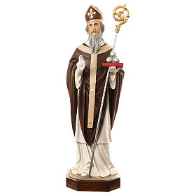 Statue of St. Nicholas of Bari in coloured fibreglass 170 cm for EXTERNAL USE