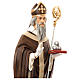 Statue of St. Nicholas of Bari in coloured fibreglass 170 cm for EXTERNAL USE s2