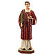 Statue of St. Stephen in coloured fibreglass 110 cm for EXTERNAL USE s1