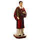 Statue of St. Stephen in coloured fibreglass 110 cm for EXTERNAL USE s4