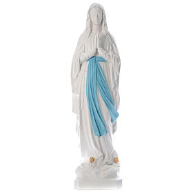 Estatua Virgen de Lourdes 160 cm fiberglass colores originales PARA EXTERIOR