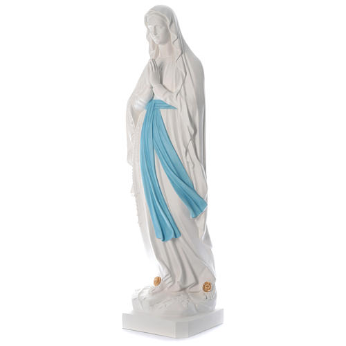 Our Lady of Lourdes Statue, 160 cm, in white fiberglass, FOR OUTDOORS 2