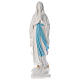 Our Lady of Lourdes Statue, 160 cm, in white fiberglass, FOR OUTDOORS s1