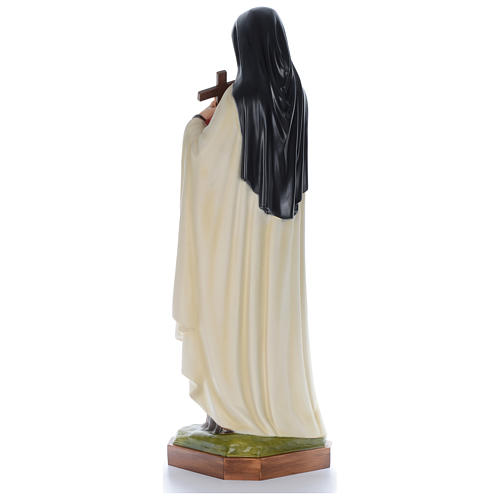 Statue of St. Theresa in coloured fibreglass 150 cm for EXTERNAL USE 3