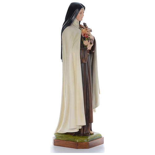 Statue of St. Theresa in coloured fibreglass 150 cm for EXTERNAL USE 4