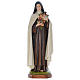 Statue of St. Theresa in coloured fibreglass 150 cm for EXTERNAL USE s1