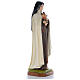 Statue of St. Theresa in coloured fibreglass 150 cm for EXTERNAL USE s4