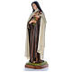 Estatua Santa Teresa cm 150 fibra de vidrio coloreada PARA EXTERIOR s2