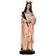Statue of St. Agnes in fibreglass with lamb and palm tree branch 110 cm s1