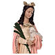 Statue of St. Agnes in fibreglass with lamb and palm tree branch 110 cm s2