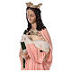 Statue Sainte Agnès avec agneau et palmier 110 cm fibre de verre s4