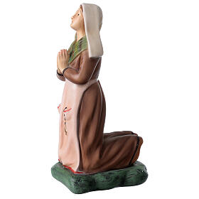 Statue Sainte Bernadette résine 22 cm colorée