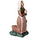 Statue Sainte Bernadette résine 22 cm colorée s3