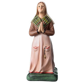 Saint Bernadette statue, 22 cm colored resin