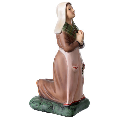 Saint Bernadette statue, 22 cm colored resin 3