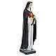 Statue of St. Catherine of Siena in resin 40 cm with flowers and book s4
