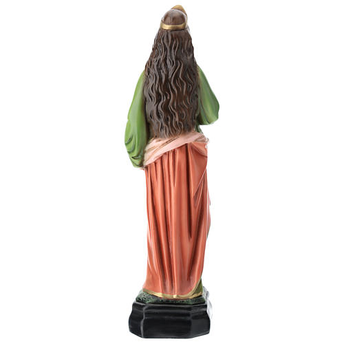 Statue of St. Lucia 30 cm in coloured resin 5