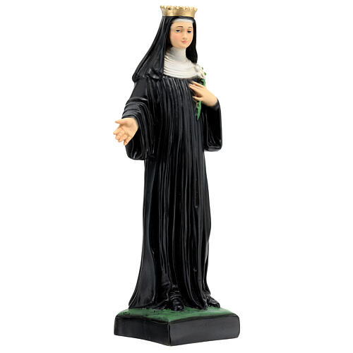 Statue, Heilige Patricia, 30 cm, aus Kunstharz, farbig gefasst 4