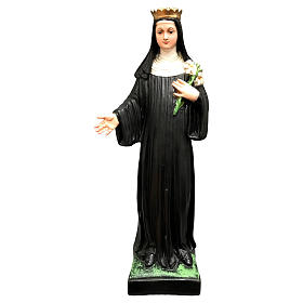 Statue Sainte Patricia 30 cm résine colorée