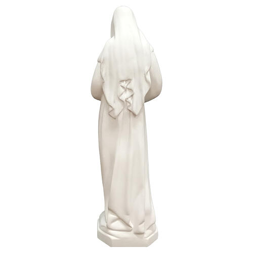 Estatua Santa Rita fibra de vidrio 60 cm blanca PARA EXTERIOR 7