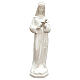 Estatua Santa Rita fibra de vidrio 60 cm blanca PARA EXTERIOR s1