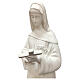 Estatua Santa Rita fibra de vidrio 60 cm blanca PARA EXTERIOR s4